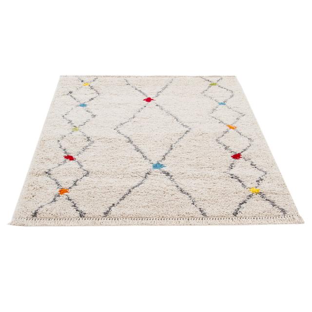 Jordan Tribe D Machine Woven Multicolour Rug Foundstone Rug Size: Rectangle 133 x 190cm on Productcaster.