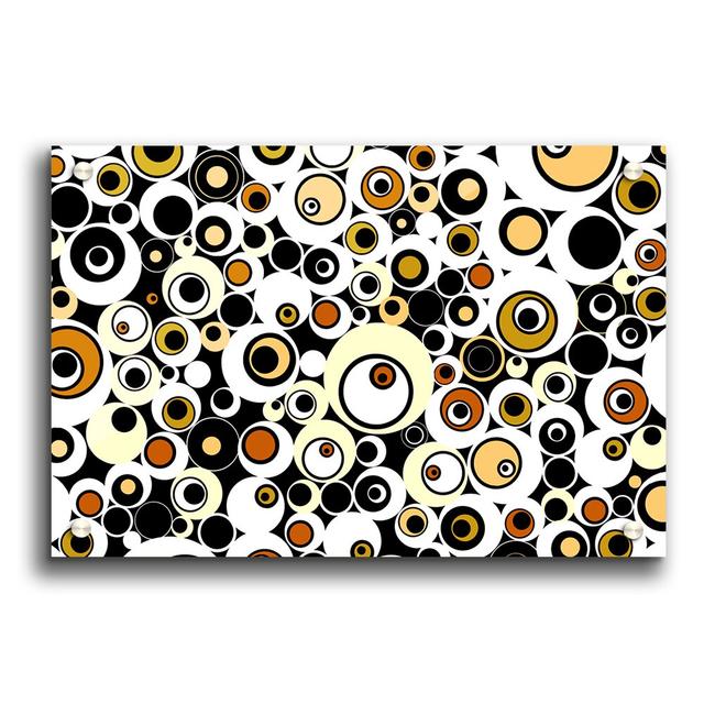 Circles and Bubbles Contemporary - Unframed Graphic Art Print on Acrylic East Urban Home Size: 42cm H x 59.4cm W on Productcaster.