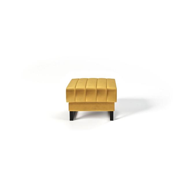 Hocker Espada Corrigan Studio Polsterfarbe: Gelb on Productcaster.