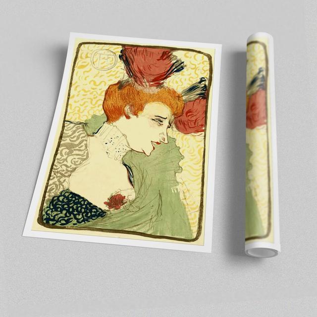 Bust of Marcelle Lender by Henri de Toulouse-Lautrec - Graphic Art Print on Paper East Urban Home Size: 42cm H x 59.4cm W x 1cm D on Productcaster.