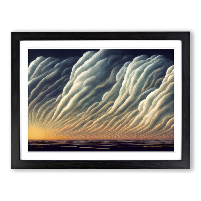 Stormy Cloud View Vol.2 - Picture Frame Photograph Marlow Home Co. Frame Colour: Black Framed, Size: 25cm H x 34cm W x 2cm D on Productcaster.