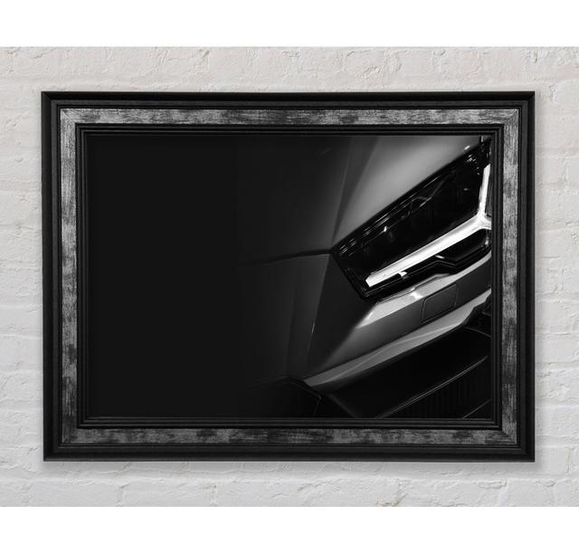 Close Of Headlight On Sports Car - Single Picture Frame Art Prints Bright Star Size: 59.7cm H x 84.1cm W on Productcaster.