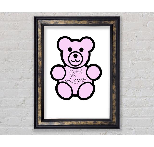 Nursery Quote My First Love Teddy Bear White - Print Bright Star Size: 42cm H x 21cm W x 8cm D on Productcaster.