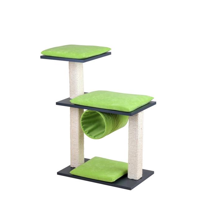 Sheila 86cm H Cat Tree Archie & Oscar Colour: Anthracite/Green on Productcaster.