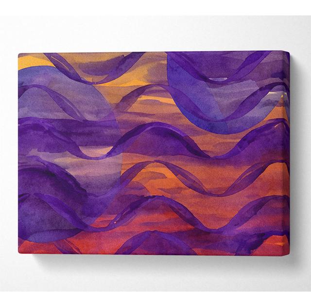 Sound Waves - Wrapped Canvas Art Prints Metro Lane Size: 101.6cm H x 142.2cm W x 10cm D on Productcaster.