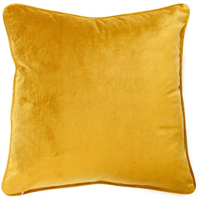 Sqaure Scatter Cushion Cushion With Filling Malini Colour: Cognac on Productcaster.