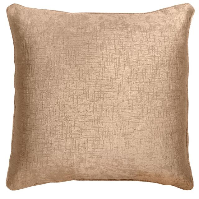 Hughen Square Throw Pillow Cover 17 Stories Colour: Latte on Productcaster.