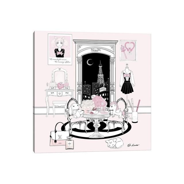 Chibiusa Room by So Loretta - Wrapped Canvas Gallery-Wrapped Canvas Giclée Harriet Bee Size: 30.48cm H x 30.48cm W x 1.905cm D on Productcaster.