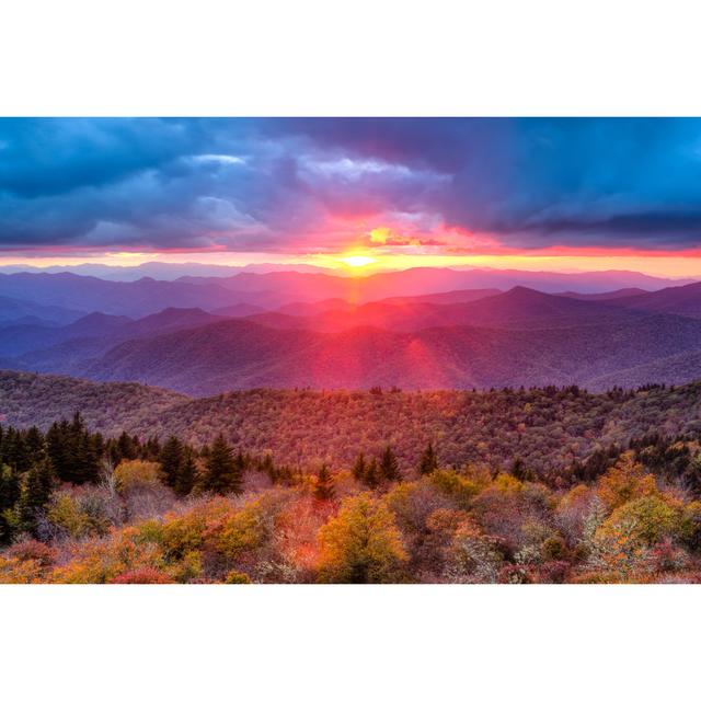 Blue Ridge Mountains by Chrisncami - Wrapped Canvas Photograph Alpen Home Size: 20cm H x 30cm W on Productcaster.