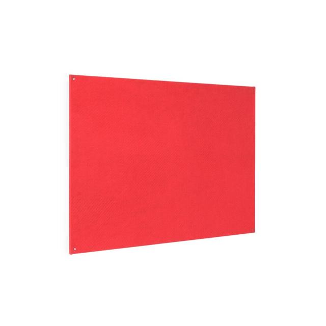 Felt Wall Mounted Magnetic Bulletin Board Inbox Zero Surface Colour: Red, Size: 120cm H x 240cm L x 1.5cm D on Productcaster.