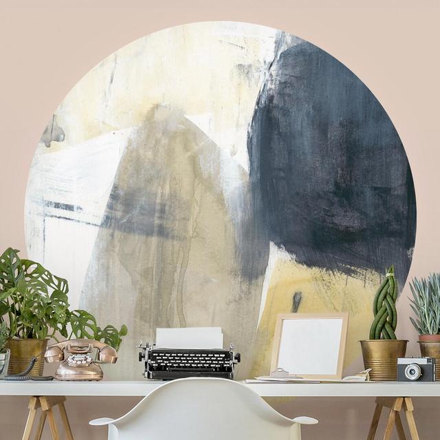 Round Wallpaper Matte Self-adhesive Mural Ivy Bronx Size: 225cm L x 225cm W on Productcaster.