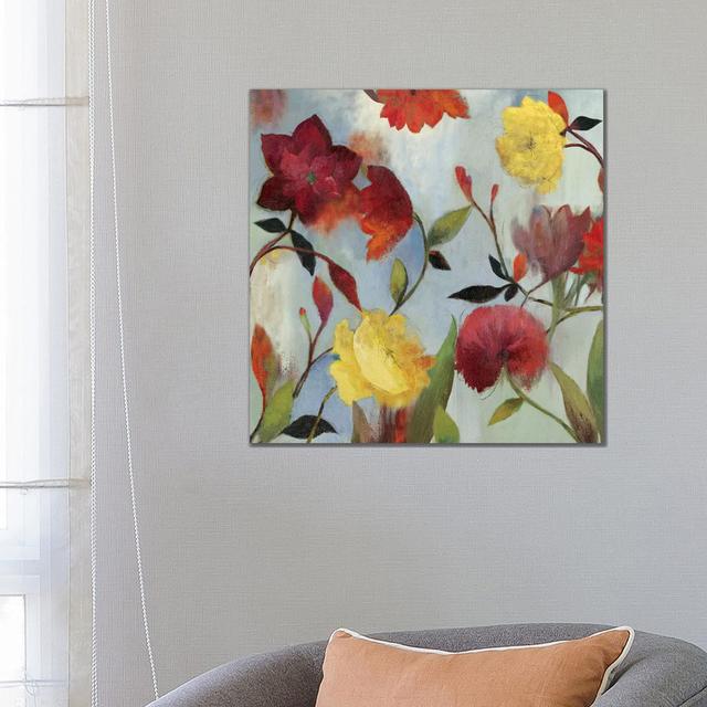 Wildflowers II by Asia Jensen - Wrapped Canvas Painting ClassicLiving Size: 66.04cm H x 66.04cm W x 3.81cm D on Productcaster.