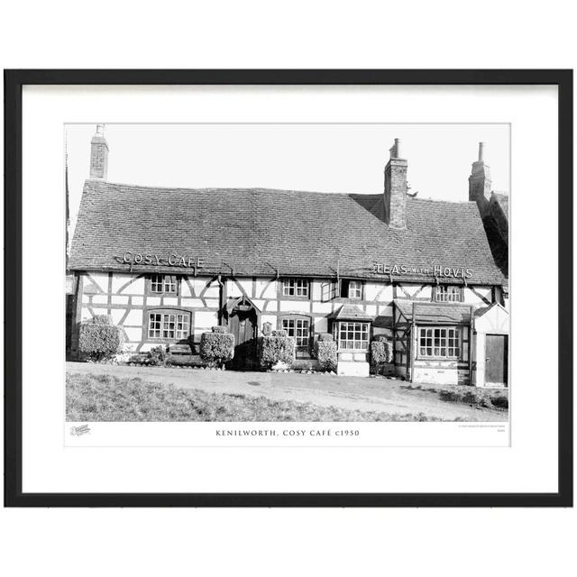 'Kenilworth, Cosy Café C1950' by Francis Frith - Picture Frame Photograph Print on Paper The Francis Frith Collection Size: 45cm H x 60cm W x 2.3cm D on Productcaster.