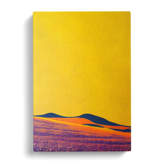 CAN-V0523-2867X Wheat Field Paint Splash - Wrapped Canvas Graphic Art Alpen Home Size: 50cm H x 35cm W on Productcaster.