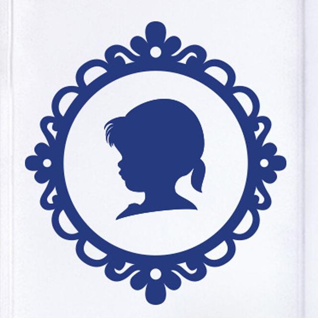 Baby Profile in Frame Door Room Wall Sticker 17 Stories Colour: Dark Blue on Productcaster.