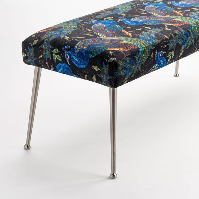 Kasten Upholstered Bench Mercer41 Size: H40 x W130 x D35cm on Productcaster.