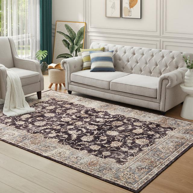 Dechelle Oriental Machine Woven Area Rug Rosalind Wheeler Rug Size: Rectangle 40 x 60cm on Productcaster.