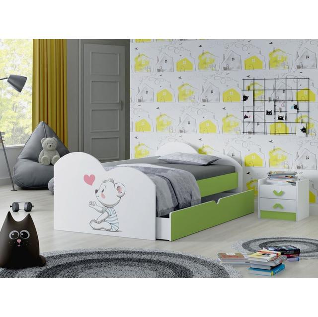 Haysi European Toddler (80 x 160cm) Drawer Bed Frame Zoomie Kids Colour (Bed Frame): Green on Productcaster.