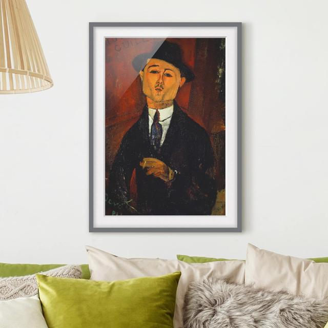 Portrait of Paul Guillaume Framed Art Print on Paper East Urban Home Frame Options: Matt grey, Size: 70cm H x 50cm W on Productcaster.