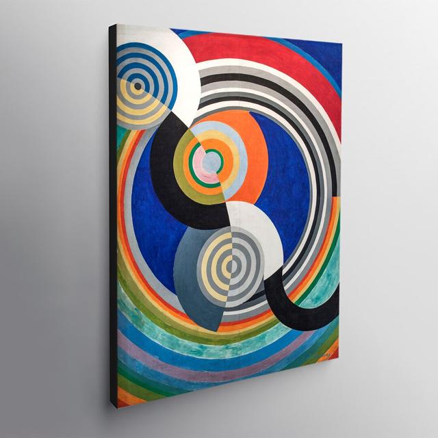 Rythme Number 2 1938 By Robert Delaunay - Canvas Wall Art Framed Print - Various Sizes Corrigan Studio Size: 81cm H x 61cm W x 4cm D on Productcaster.