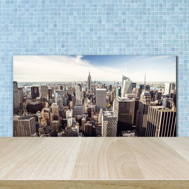 Alfye Blue - New York - Unframed Art Prints on Glass Brayden Studio on Productcaster.