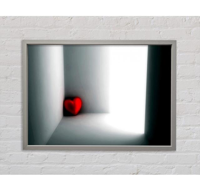 Red Love Heart Corner - Print Bright Star Size: 100cm H x 141.4cm W x 3.3cm D on Productcaster.