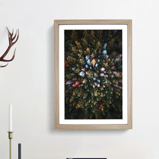 Forest Arrangement - Picture Frame Painting Print East Urban Home Size: 48cm H x 36cm W x 2cm D, Frame Option: Oak Framed on Productcaster.