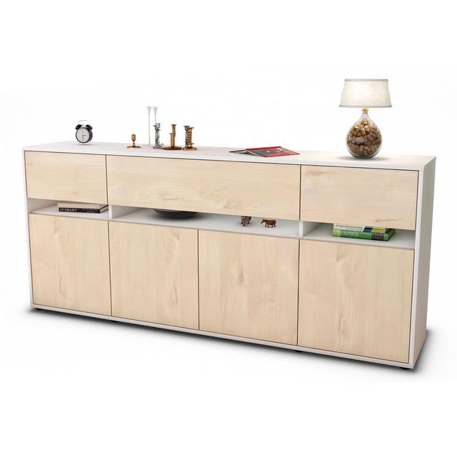 Degraw Sideboard Brayden Studio Colour: White/Cedar on Productcaster.