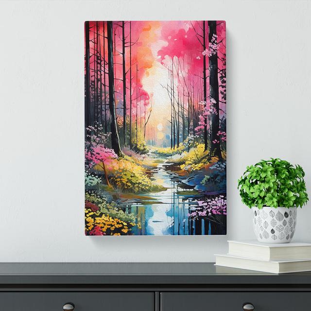 Spring Forest Neo-Plasticism - No Frame Print Alpen Home Size: 50cm H x 35cm W x 3cm D on Productcaster.