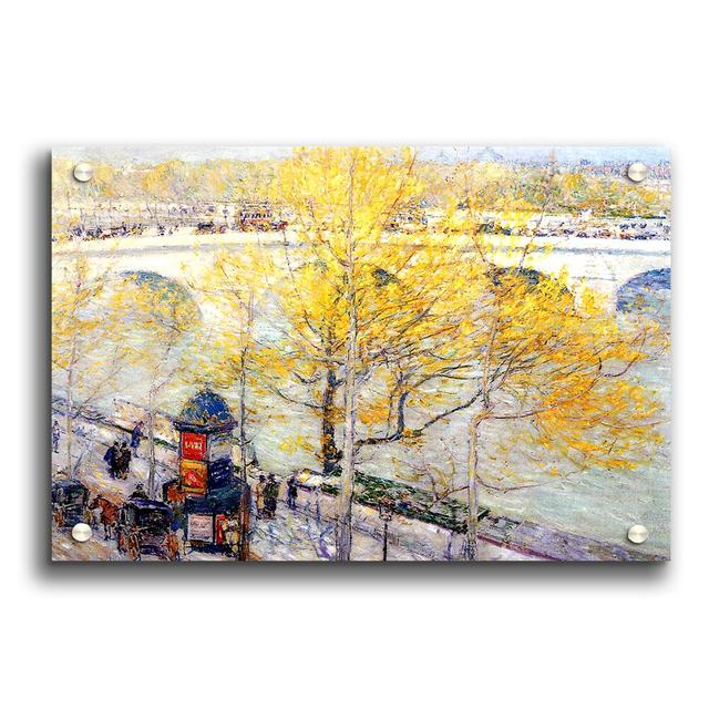 Pont Royal Paris by Childe Hassam - Unframed Painting Print on Paper East Urban Home Size: 21cm H x 29.7cm W on Productcaster.