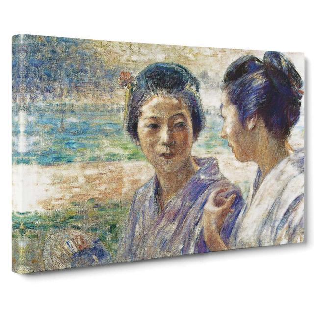 A Stroll by Fujishima Takeji - Wrapped Canvas Painting Print East Urban Home Size: 40cm H x 60cm W x 3cm D on Productcaster.