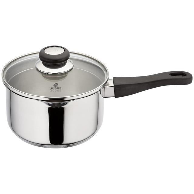 Judge Vista Non-Stick Saucepan with Glass Draining Lid Judge Size: 2.1 L on Productcaster.