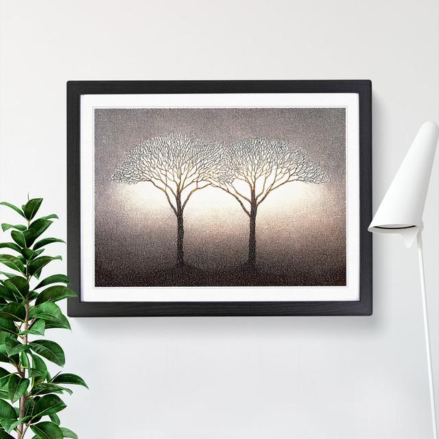 Dazzling Trees - Single Picture Frame Print ClassicLiving Frame Colour: Black, Size: 25cm H x 34cm W x 2cm D on Productcaster.