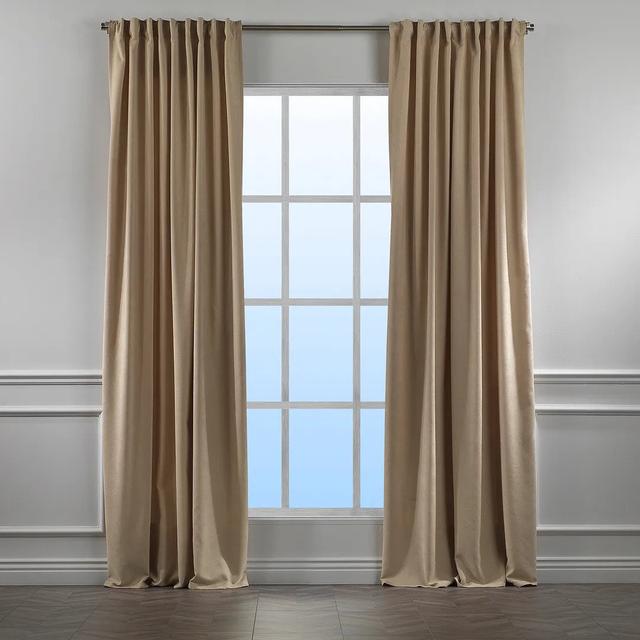 Extra Long & Extra Wide Decorative Curtain Single Panel Lilijan Home & Curtain Panel Size: 280cm W x 425cm L, Colour: Beige on Productcaster.