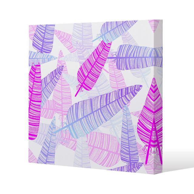 Purple Feathers Canvas Print Andrew Lee on Productcaster.