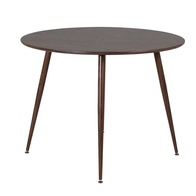 Amybeth Dinning Table 17 Stories Table Top Colour: Walnut, Table Base Colour: Walnut on Productcaster.