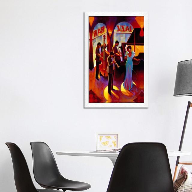 At The Top by Keith Mallett - Print on Canvas East Urban Home Size: 66.04cm H x 45.72cm W x 3.81cm D, Frame Option: White Framed on Productcaster.