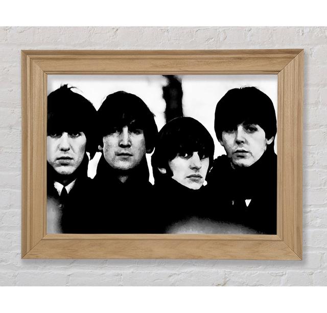 The Beatles In Liverpool Faces 1 - Single Picture Frame Art Prints Bright Star Size: 29.7cm H x 42cm W x 8cm D on Productcaster.