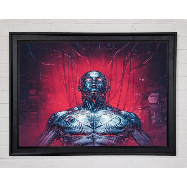 Cyborg Recharge Framed Print Happy Larry Size: 42cm H x 59.7cm W x 1.5cm D on Productcaster.