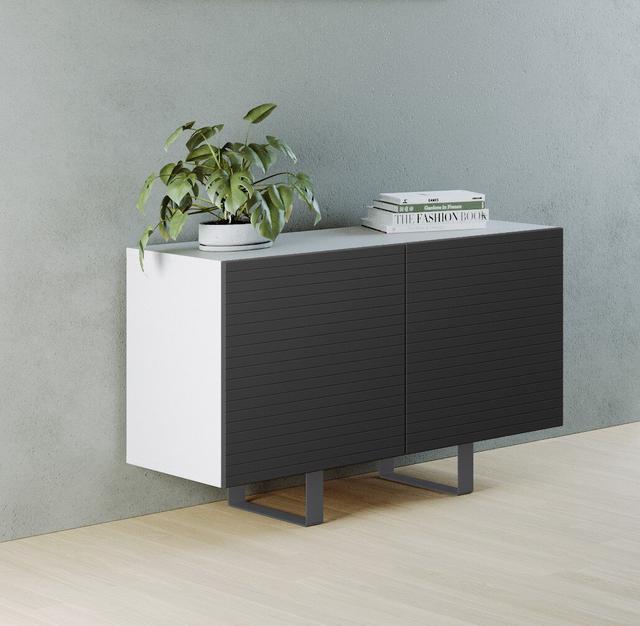 Erietta Sideboard Ebern Designs Colour: White/Black on Productcaster.