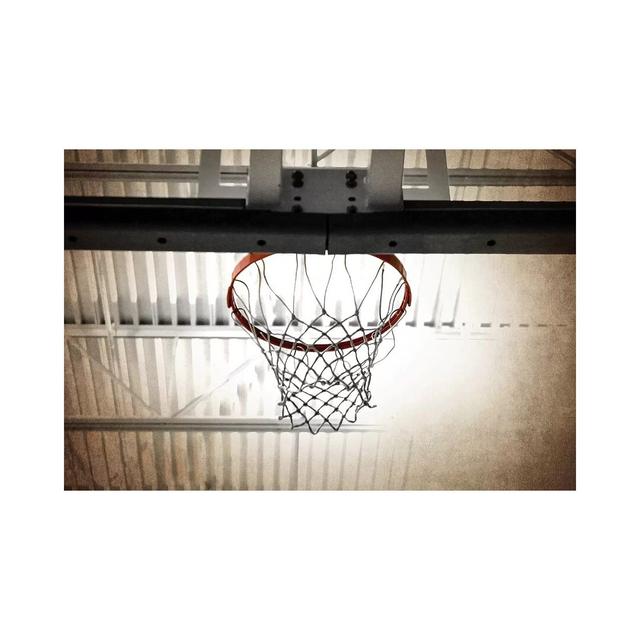 Basketball Hoop Straight on - Wrapped Canvas Graphic Art Print Ebern Designs Size: 30.48cm H x 45.72cm W x 1.91cm D on Productcaster.