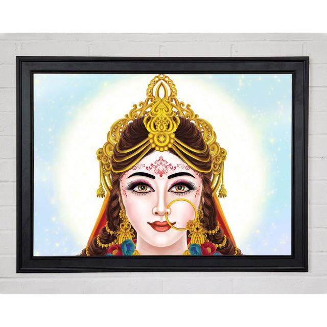 Indian Princess - Print Latitude Vive Size: 84.1cm H x 118.9cm W x 1.5cm D, Frame Colour: Matte Black Framed Paper on Productcaster.