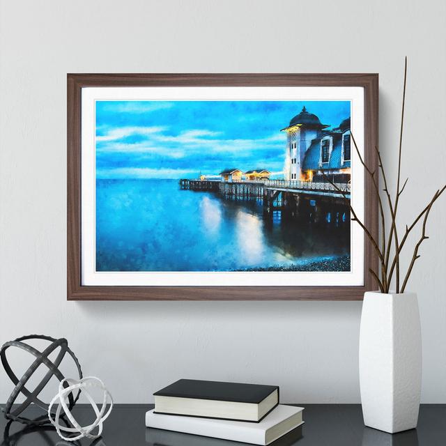 Penarth Pier Pavilion in Wales - Picture Frame Graphic Art East Urban Home Frame Option: Walnut Framed, Size: 36cm H x 48cm W x 2cm D on Productcaster.