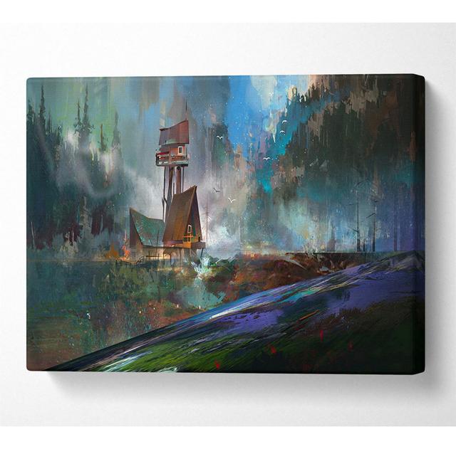 The Abandoned Truck Stop - Wrapped Canvas Art Prints Alpen Home Size: 81cm H x 121.9cm W on Productcaster.