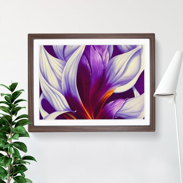 Otherworldly Flower Vol.3 - Single Picture Frame Print 17 Stories Size: 46cm H x 64cm W x 2cm D, Frame Colour: Walnut on Productcaster.