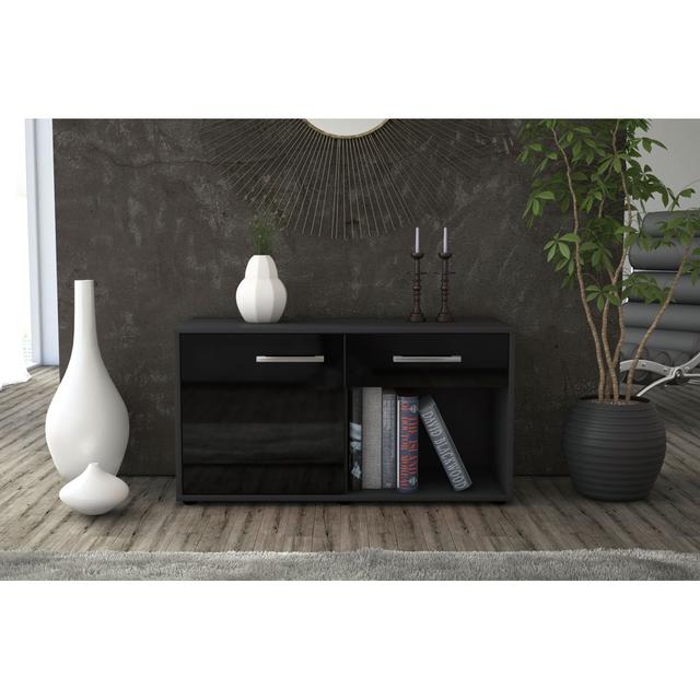 Micai TV Stand 17 Stories Colour: Black/Anthracite on Productcaster.