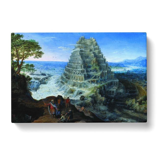 Babel by Pieter Bruegel the Elder - Wrapped Canvas Painting East Urban Home Size: 35cm H x 50cm W x 3cm D on Productcaster.