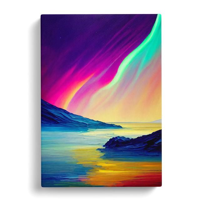 Northern Lights Painting Vol.4 House of Hampton Size: 50cm H x 35cm W x 3cm D on Productcaster.