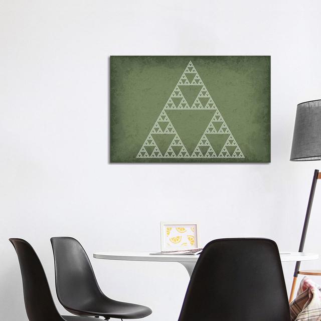 Sierpinski Triangle Fractal - Wrapped Canvas Graphic Art Metro Lane Size: 66.04cm H x 101.6cm W x 3.81cm D on Productcaster.