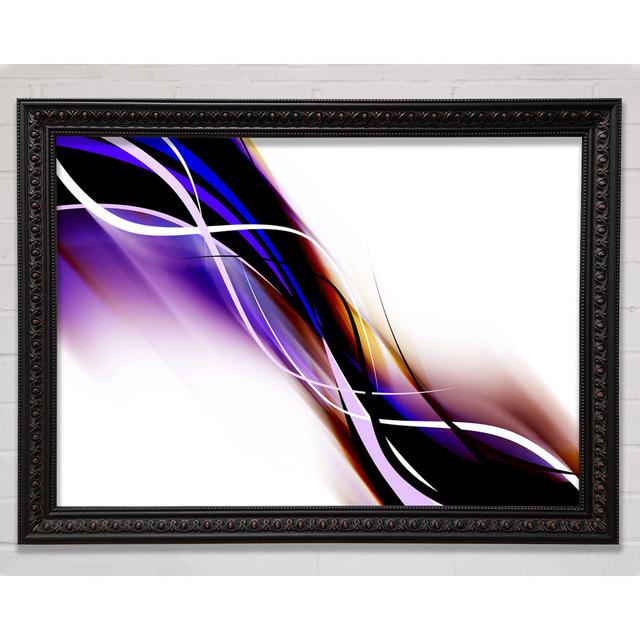 Intertwined Colours Framed Print Ivy Bronx Size: 29.7cm H x 42cm W x 3cm D, Format: Charlotte Black Walnut Framed Paper on Productcaster.